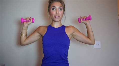 5 Minute Arm Workout Get Long Lean Toned Arms Youtube