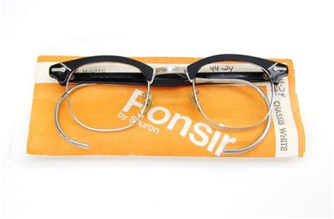 Vintage Mens 50s Shuron Horn Rim Eyeglasses Eyewear Frame Nos Etsy Vintage Eye Glasses