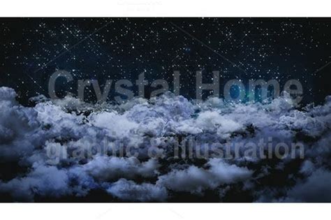 3d Animation Cloudy Night Sky Fallin By Crytal Home