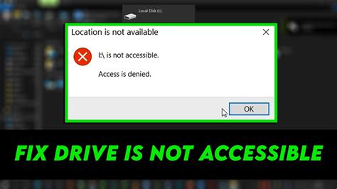 How To Fix Drive Is Not Accessible Or Access Is Denied Easy Step