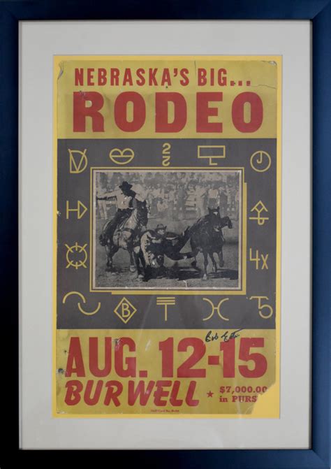 Rodeo Poster West Of The Pecos Rodeo 2058 Texas Art Vintage