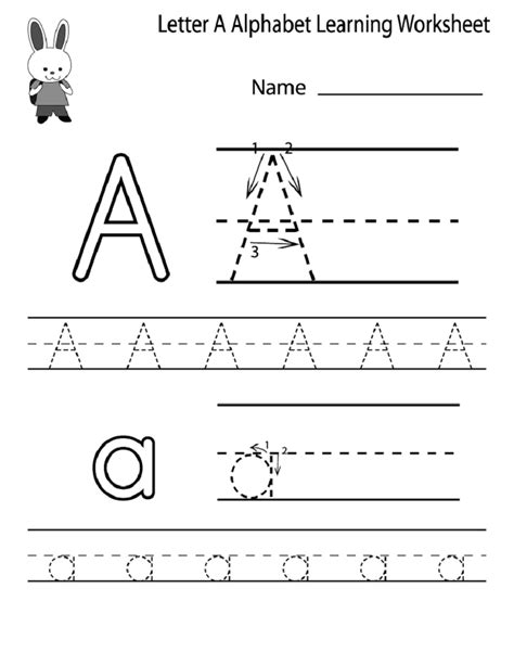 Kindergarten Alphabet Worksheets To Print Activity Shelter Free