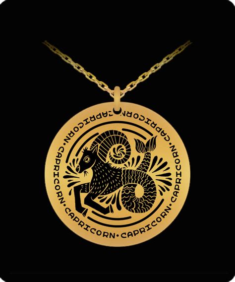 Maybe you would like to learn more about one of these? Engraved Pendant Necklace Jewelry. Capricorn zodiac ...
