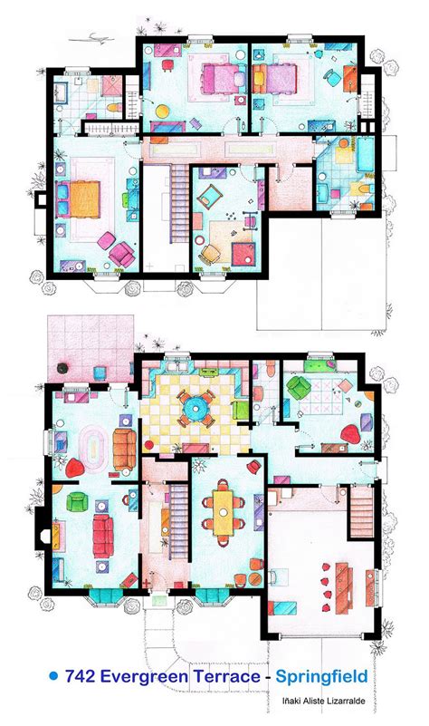 Artist Draws Detailed Floor Plans of Famous TV Shows ...