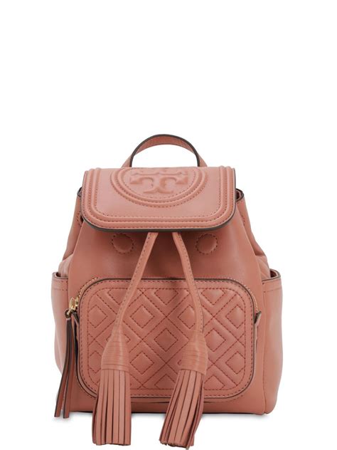 Tory Burch Fleming Mini Quilted Leather Backpack Lyst