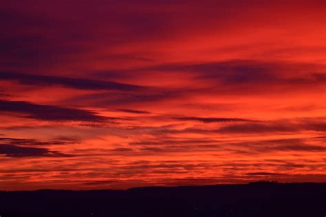 Afterglow Sunset Evening Sky Free Photo On Pixabay