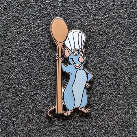 Ratatouille Disney Lapel Pin Chef Remy With Spoon Ratatouille Chef