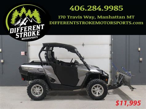 2012 Can Am Commander 1000 Xt Winch And Snowplow Different Stroke