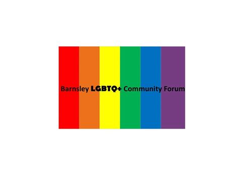 The first four letters of this standard abbreviation are fairly straightforward: Barnsley LGBTQ+ Community Forum