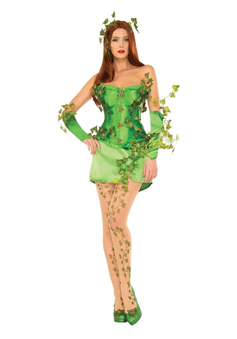 Womens Deluxe Poison Ivy Corset Costume