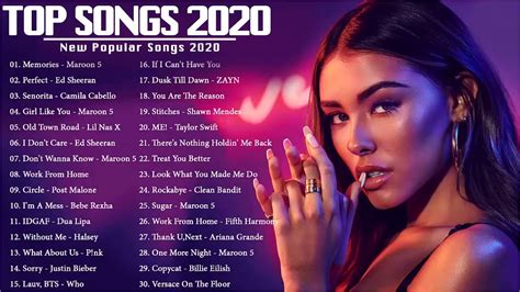Top Hits 2020 Top 50 Popular Songs Playlist 2020 Best English Songs Collection 2020 Youtube