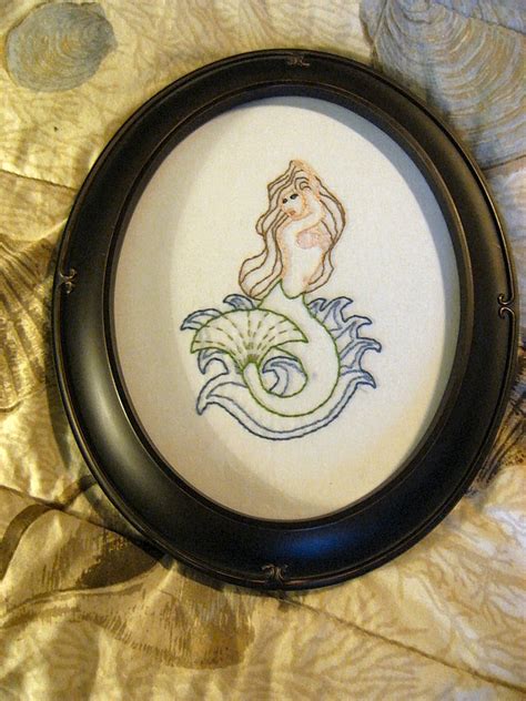 Mermaid Embroidery Pattern From Urban Threads Made As A G Flickr