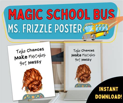 Magic School Bus Poster Classroom Poster Ms Frizzle Poster Etsy