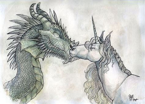 Unicorn Art Drawing Unicorn Poster Dragon Unicorn Tattoo
