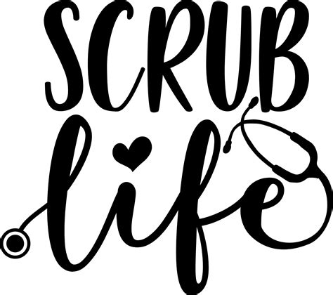 Scrub Life Svg Png Cut Files Cricut Nurse Life Etsy Canada