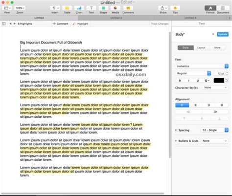 How to Highlight in Pages for Mac