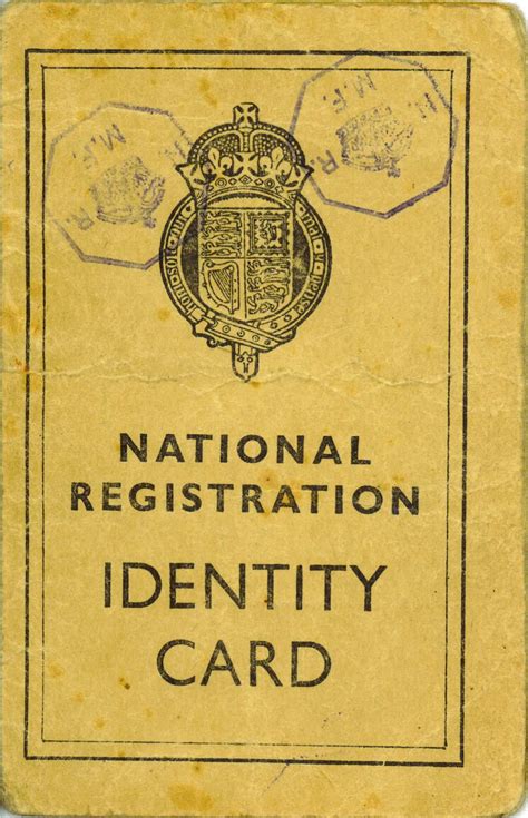 However, it may instead exacerbate identity fraud. WW2 British National Registration Identity Cards