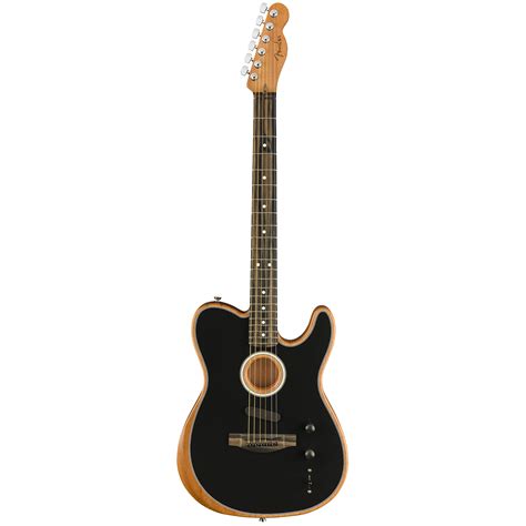 Fender Acoustasonic Tele Black Westerngitarre