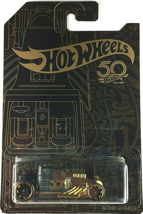Mattel Αυτοκινητάκι Hot Wheels 50th Anniversary Black Gold Bone Shak