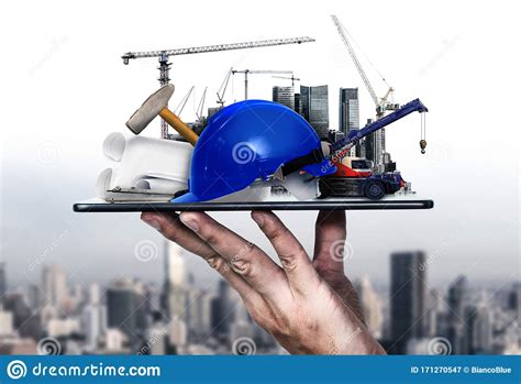 Innovative Architecture And Civil Engineering Plan Stock Image Image