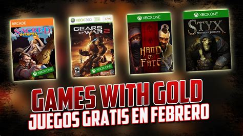 Disponible del 1 de julio al 15 de julio. Games With Gold: Juegos Gratis | Febrero | Xbox 360 - Xbox ...