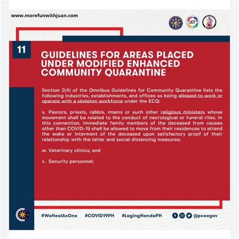 INFO: MECQ Guidelines (Modified Enhanced Community ...