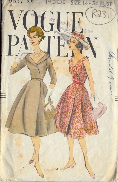 Vogue Vintage Sewing Patterns Terryharjas