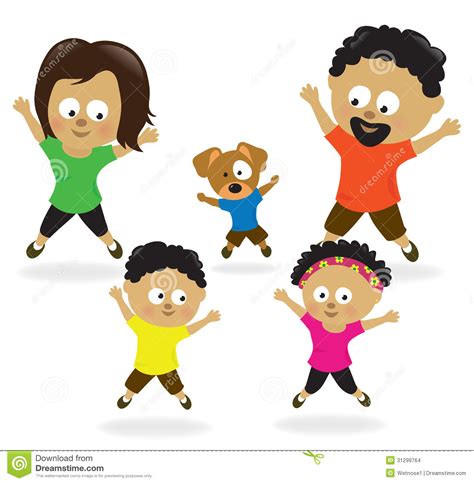 Maybe you would like to learn more about one of these? Family Doing Jumping Jacks 2 Stock Vector - Illustration ...