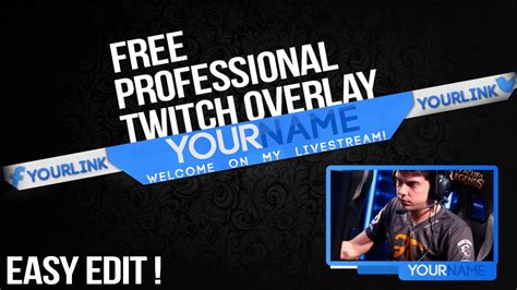 Free Professional Twitch Overlay Tutorial How To Edit Download