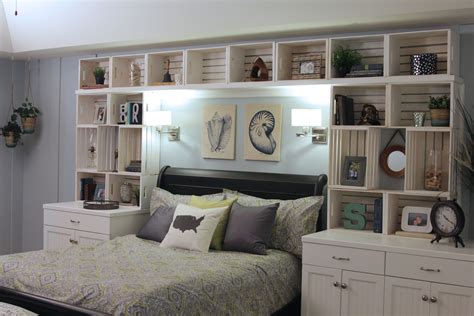 Craft Crate Built In Shelving Shelves In Bedroom Amazing Bedroom