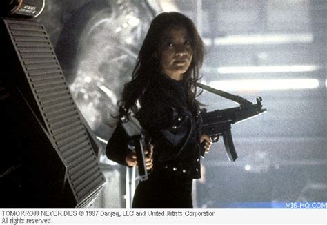 H & k mp5 9mm submachine gun w/ magazine, 2 x explosives, 2 x throwing stars and a 12 figure stand with the tomorrow. Wai Lin - MI6 takes an indepth look at Michelle Yeoh's ...