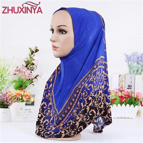 11 Color Muslim Hijabs Hot Sale Pattern Of Printed Scarf Wrapped Head