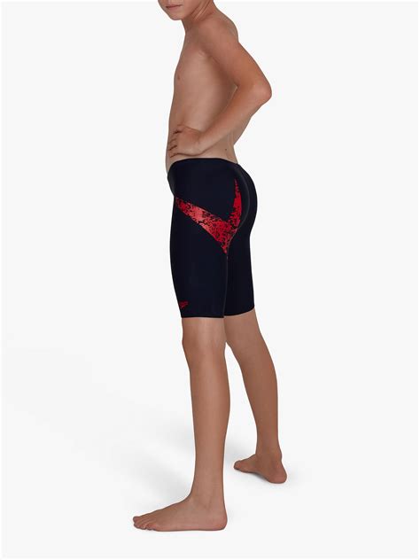 Speedo Boys Boomstar Placement Jammer Shorts Blue At John Lewis