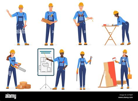 Builder construction engineer cartoon fotografías e imágenes de alta resolución Página Alamy