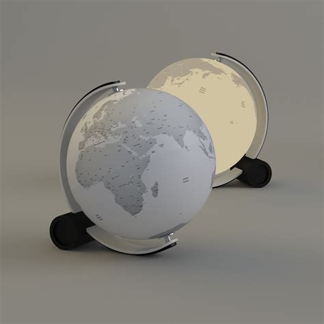 3d Model Globes Circle Q