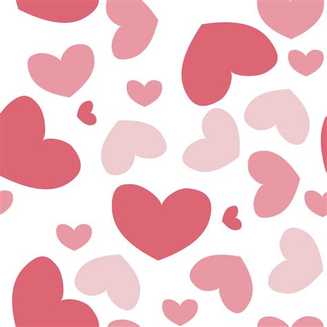 6 Pink Heart Tile Background Pattern Png Transparent
