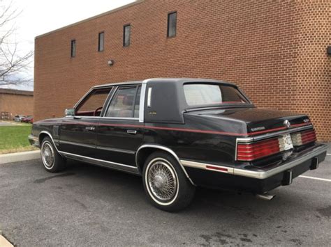 1985 Chrysler New Yorker Black Original For Sale Photos Technical