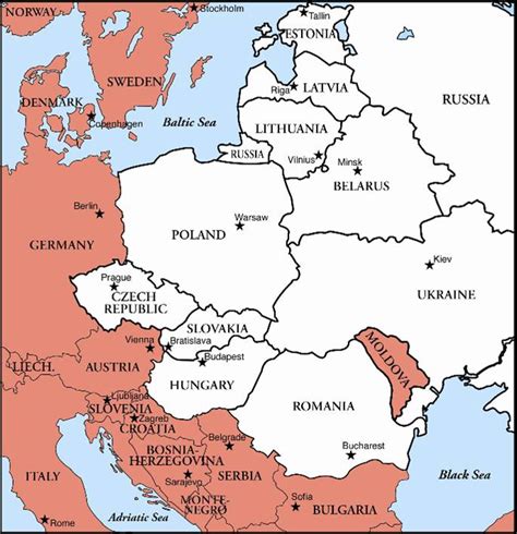 Geographically speaking, eastern europe consists of all the countries that are located on the eastern side of the continent. AMTonline: Central & Eastern Europe: AMT Representative ...