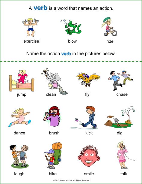 Action Verbs Coloring Pages Wasqimi