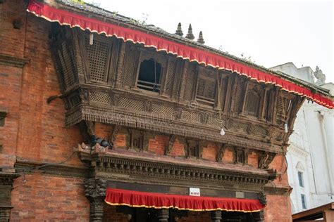The Building Is Decorated With Traditional Nepalese Wood Carvings Fine