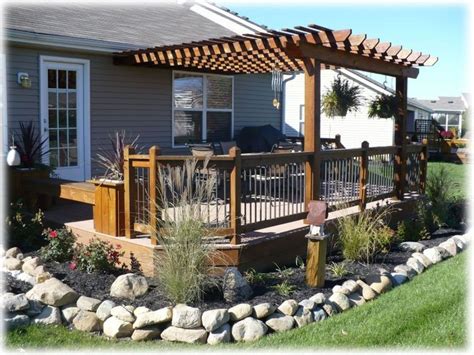 Deck Design With Pergola Furniture Inspiration Deck With
