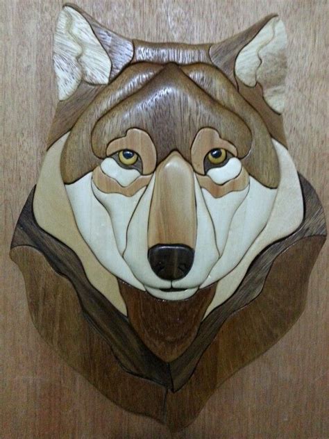 Wolf Intarsia I Made It Intarsia Wood Art Wood Carving