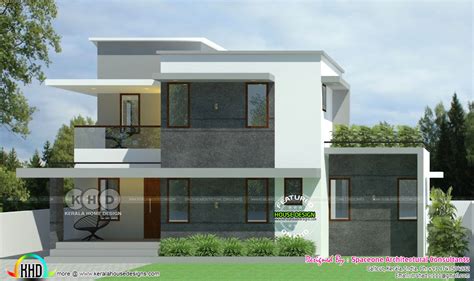 1300 Sq Ft 3 Bhk Sober Colored Home Kerala Home Design