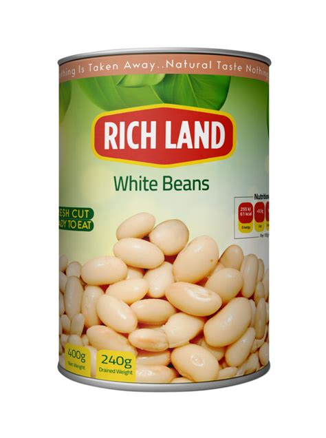 Canned White Beans In Brine Rich Land