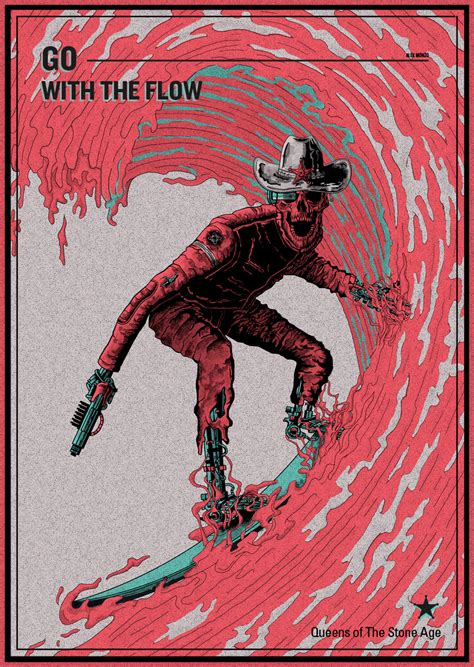 Queens of the stone age has recorded 2 hot 100 songs. Go With The Flow - Poster on Behance