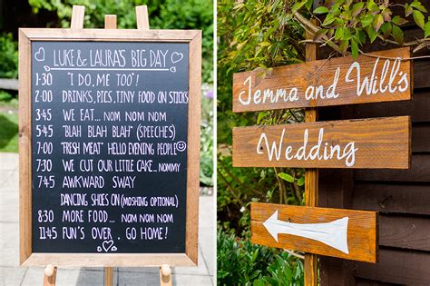 Using Wooden Wedding Signs To Direct Guests Around The