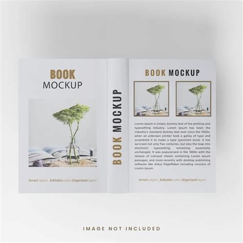 Premium Psd Front View Floating Book Cover Presentation Mockup