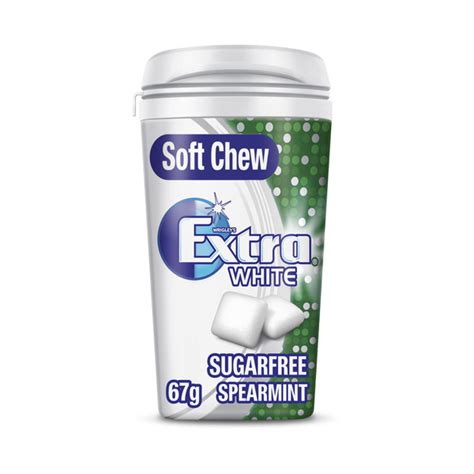 Buy Extra White Soft Chew Spearmint Sugar Free Chewing Gum 67g Coles