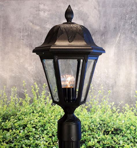 Floral Post Mounted Outdoor Light