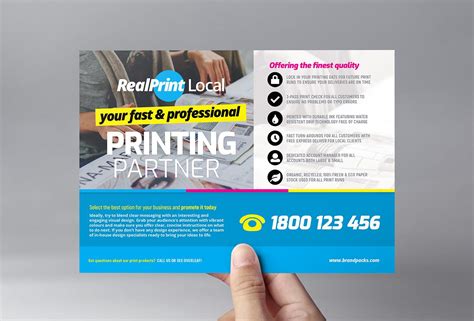 Print Shop Flyer Template Psd Ai And Vector Brandpacks